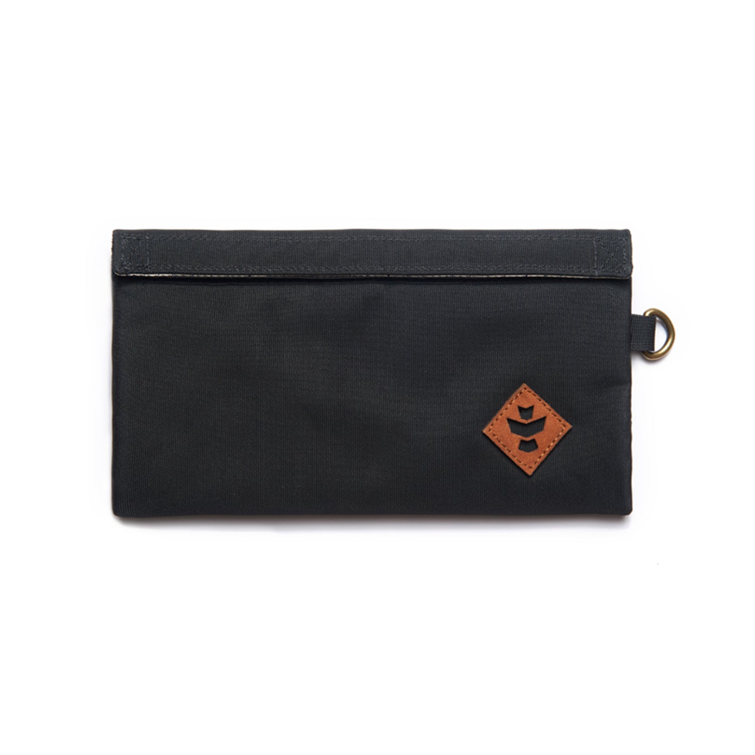 Black Nylon Smell Proof Water Resistant Velcro Bank Bag