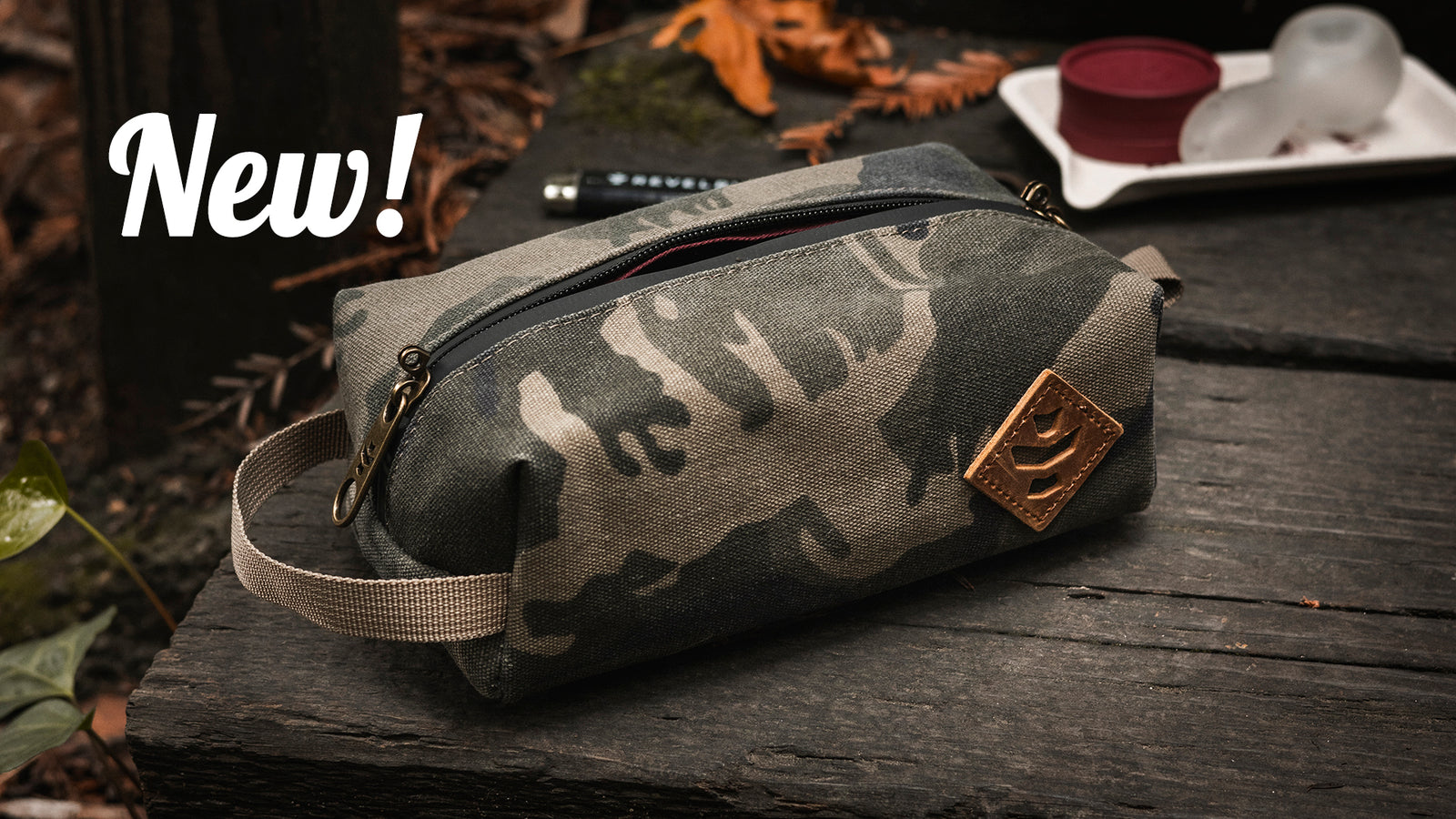 Revelry Supply - Smell Proof Luggage - Homepage Slideshow Slide New! THE CACHE - Mini Toiletry Kit