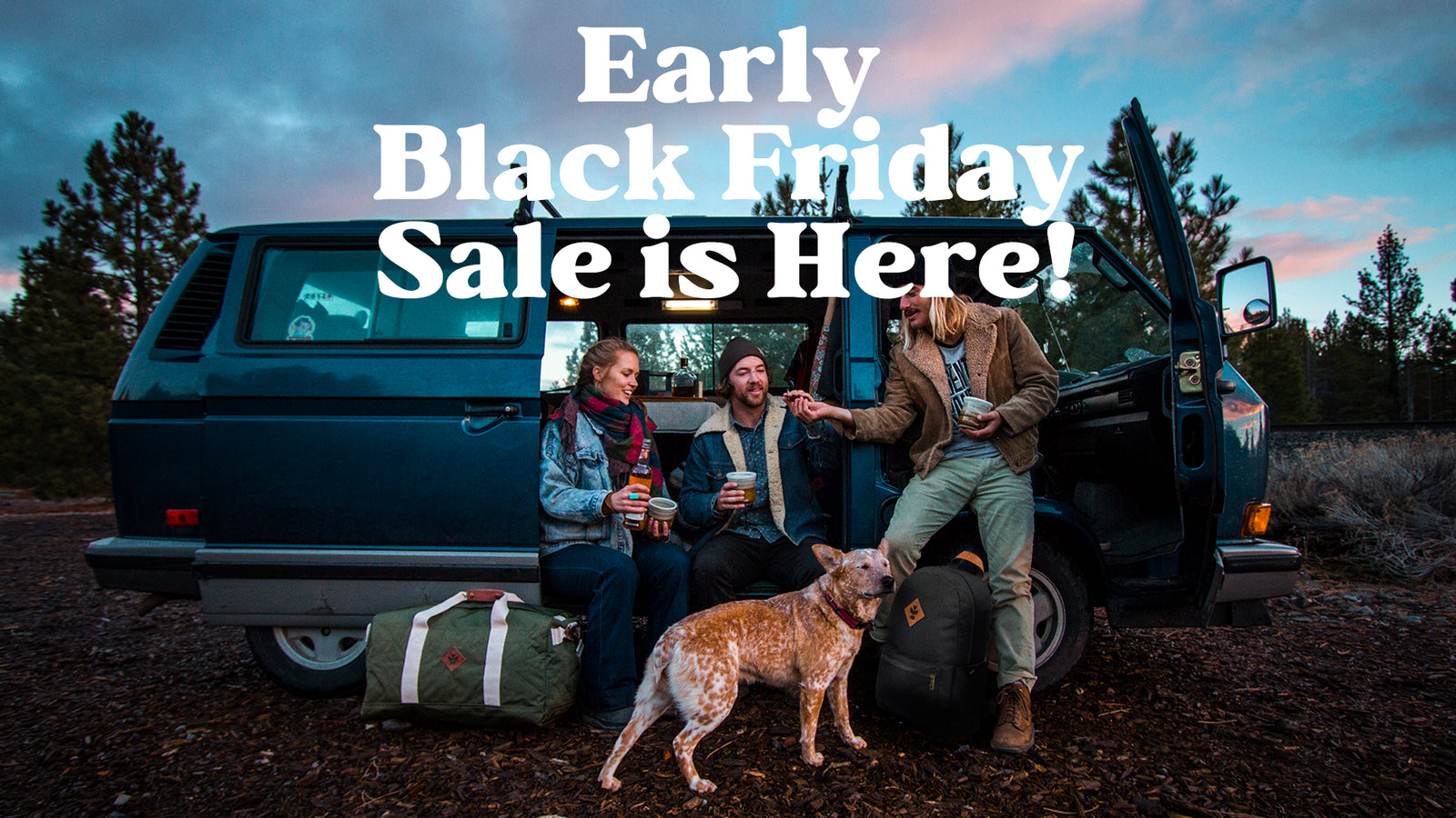 Revelry Supply - Smell Proof Luggage - Homepage Slideshow Slide Up to 50% Off Sitewide! - The Early Black Friday Sale is Here!