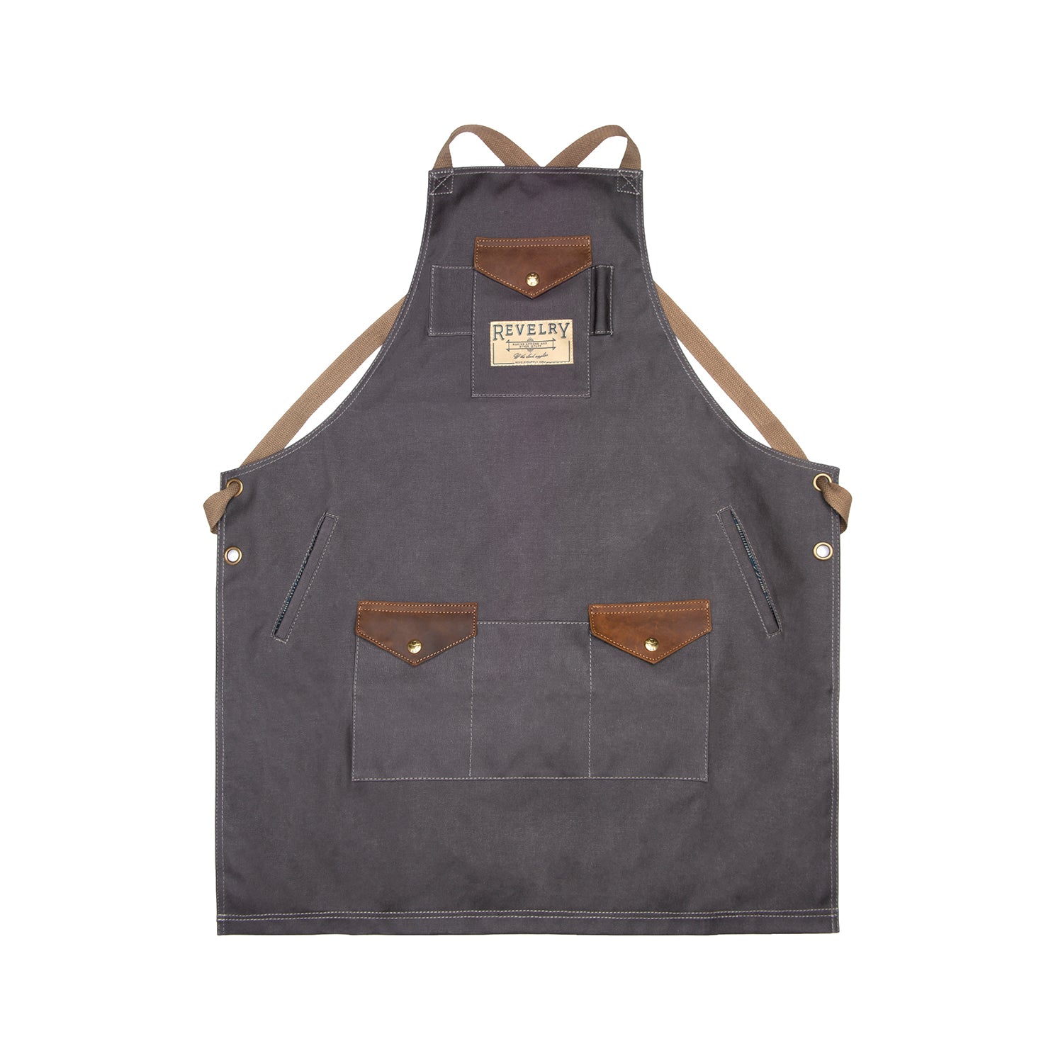 Waxed Canvas Apron with Pockets