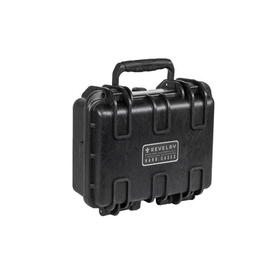 Black Fiberglass Reinforced Hard Case Foam Insert Metal Nameplate Charcoal Filter