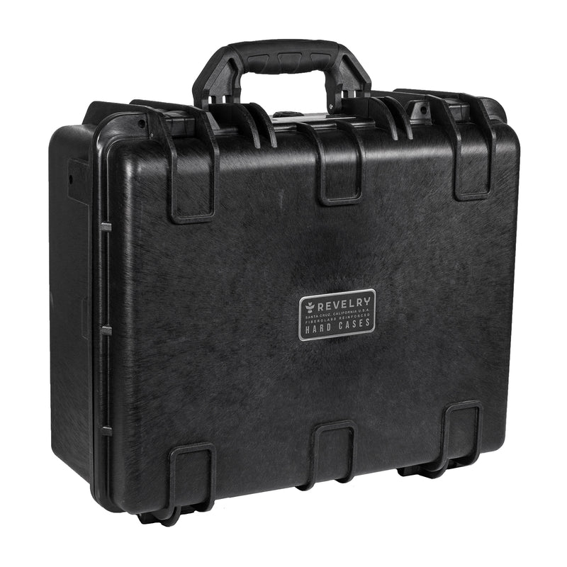  Product image Black Fiberglass Reinforced Hard Case Foam Insert Metal Nameplate Charcoal Filter
