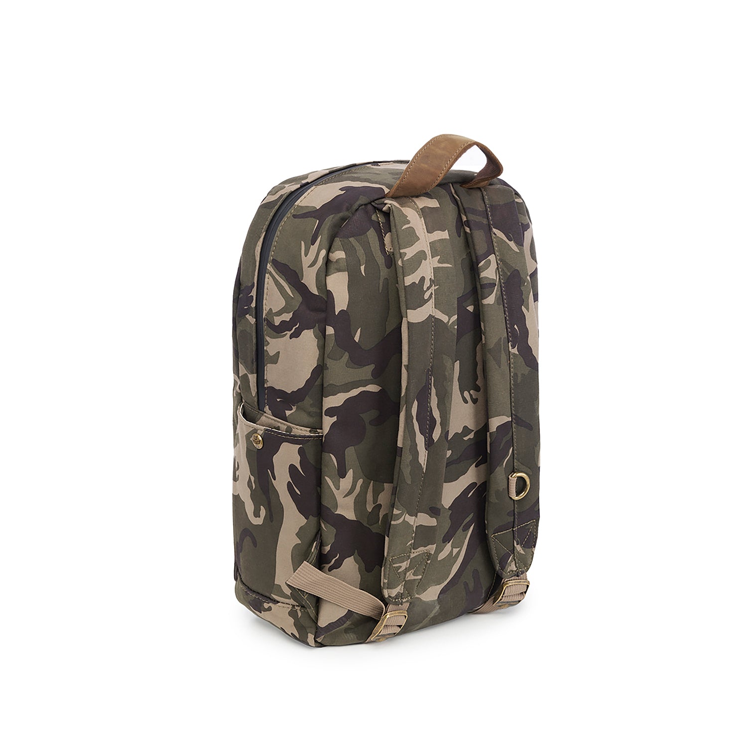 Camo Brown Canvas Smell Proof Water Resistant Backpack Bag