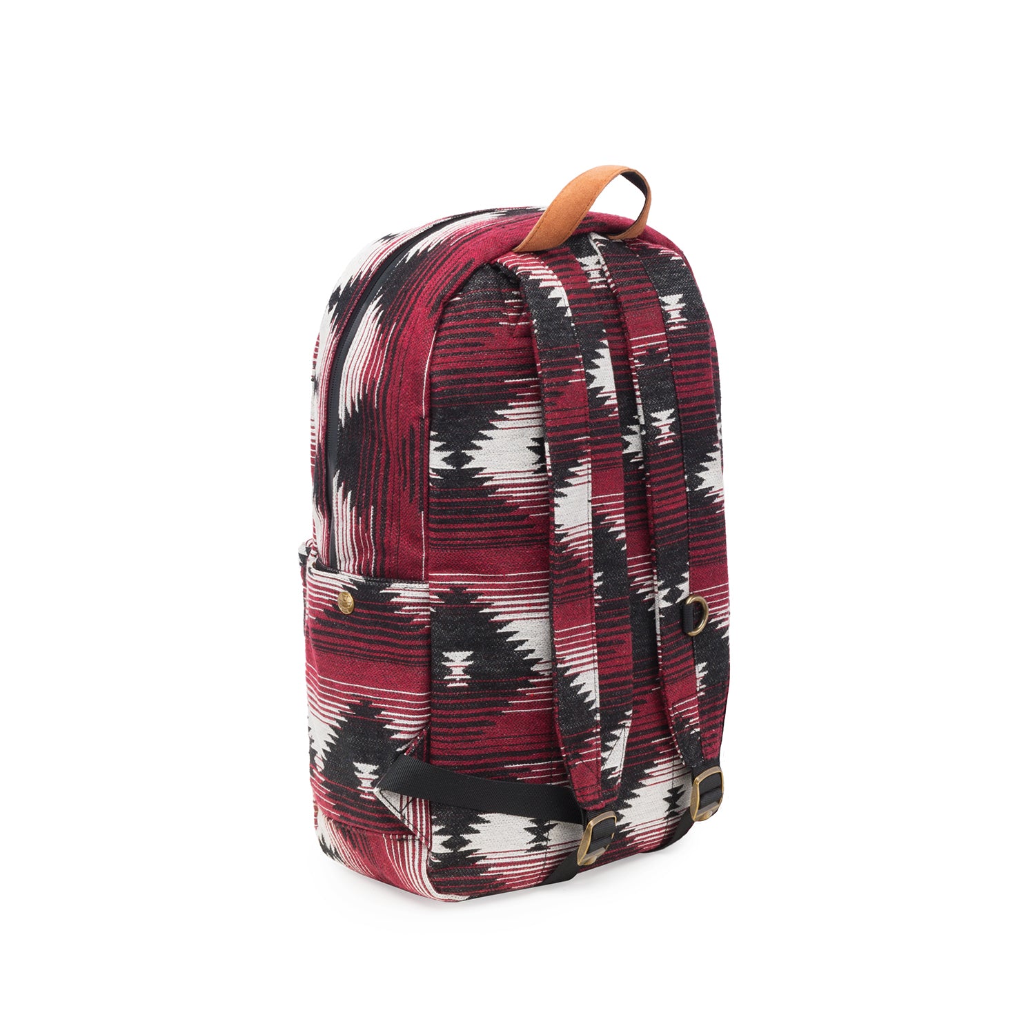 Maroon Pattern Smell Proof Water Resistant Backpack Bag