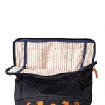 Black Nylon Smell Proof Water Resistant Rolltop Backpack Bag Interior