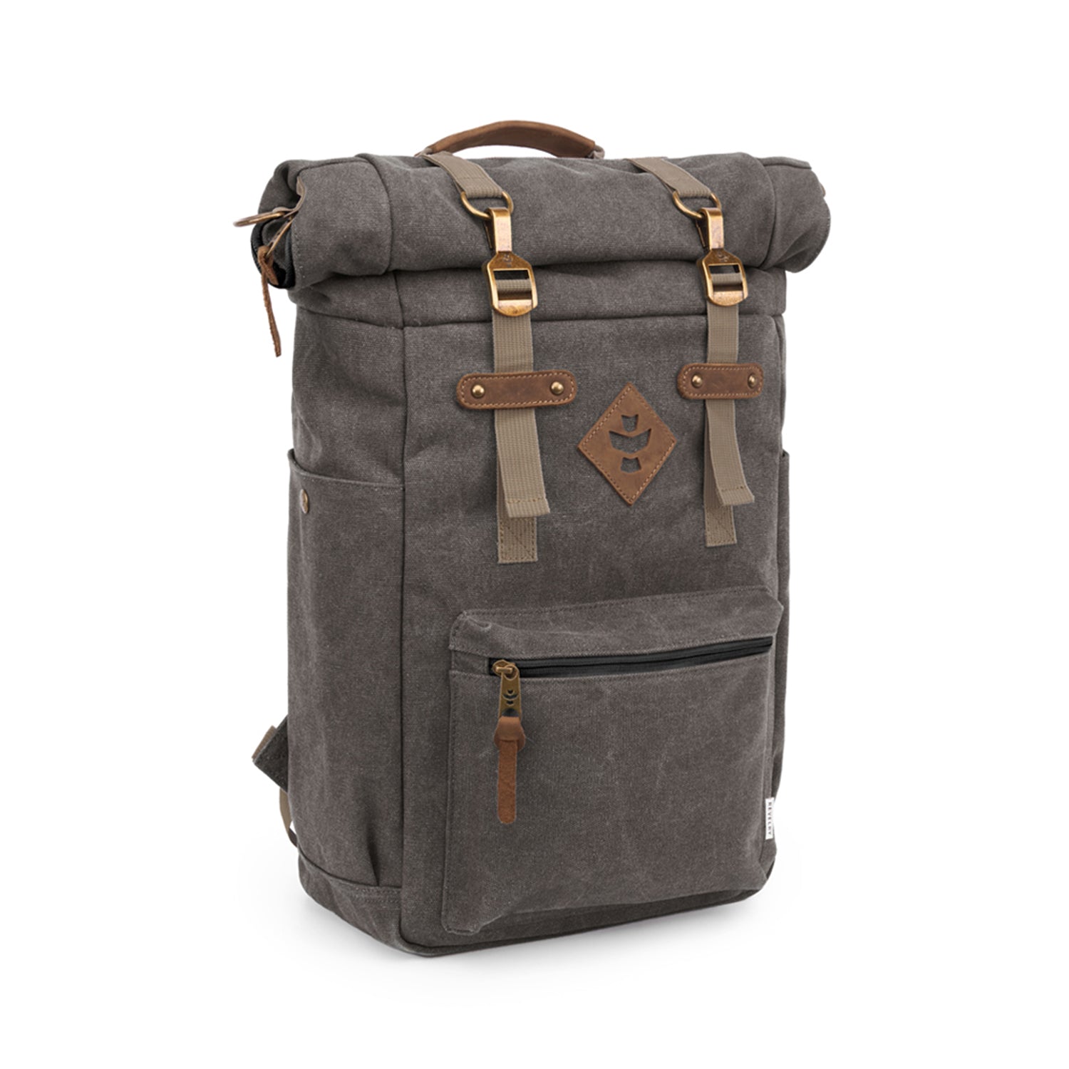 Ash Canvas Smell Proof Water Resistant Rolltop Backpack Bag