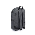 Dark Striped Grey Nylon Smell Proof Water Resistant Backpack Bag