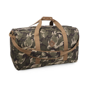 Camo Brown Canvas Smell Proof Water Resistant Large Duffle Bag