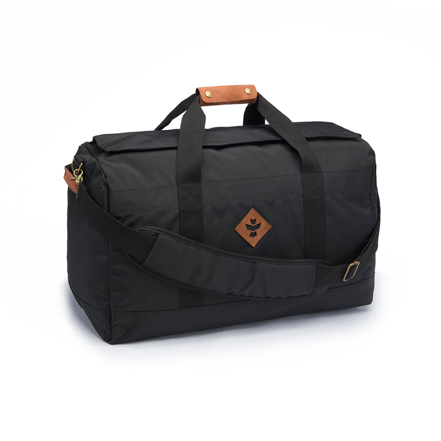 Black Nylon Smell Proof Water Resistant Medium Duffle