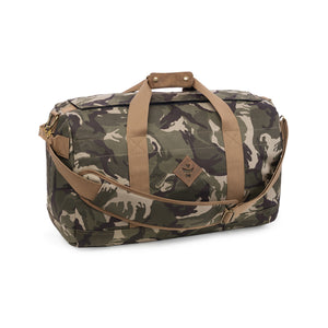 Camo Brown Canvas Smell Proof Water Resistant Medium Duffle Bag