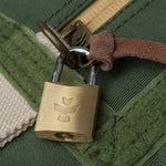 Green Nylon Smell Proof Water Resistant Medium Duffle Lock