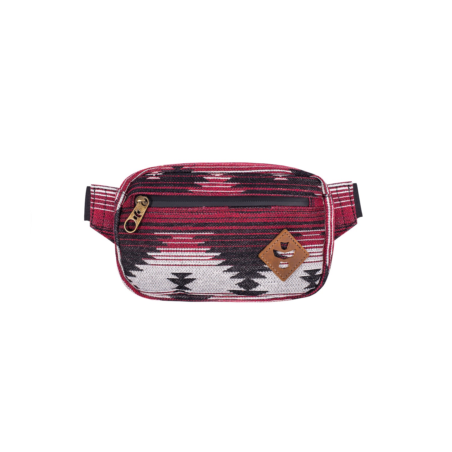 Maroon Pattern Smell Proof Water Resistant Crossbody Bag