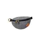 Crosshatch Grey Nylon Smell Proof Water Resistant Fanny Pack