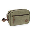 Sage Canvas Smell Proof Water Resistant Toiletry Dopp Kit Bag